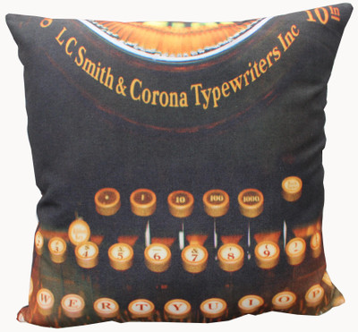 Adishma Printed Cushions Cover(40 cm*40 cm, Black, Brown)