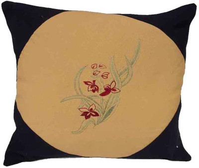 Amita Home Furnishing Floral Cushions Cover(Pack of 5, 41 cm*41 cm, Blue)