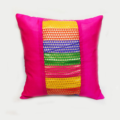 VAA Abstract Cushions Cover(41 cm*41 cm, Pink)