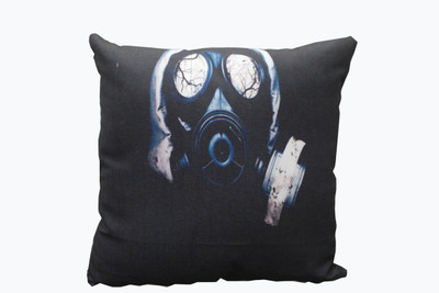 Adishma Printed Cushions Cover(40 cm*40 cm, Black, Blue, White)