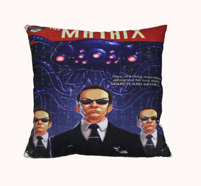 Adishma Printed Cushions Cover(40 cm*40 cm, Blue, Multicolor)