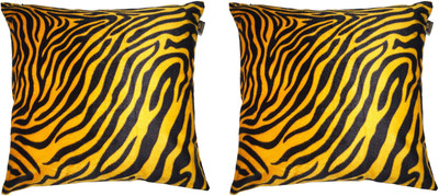 Lushomes Animal Cushions Cover(Pack of 2, 30 cm*30 cm, Yellow)