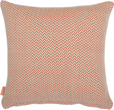 Solaj Self Design Cushions Cover(45 cm*45 cm, Red)