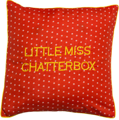 Band Box Embroidered Cushions Cover(40.64 cm*40.64 cm, Orange)