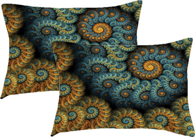 Sleep Nature's Printed Pillows Cover(Pack of 2, 68.58 cm*45.72 cm, Multicolor)