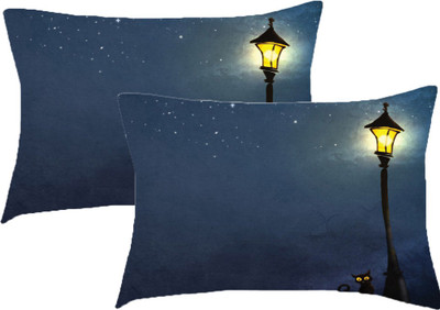 Sleep Nature's Printed Pillows Cover(Pack of 2, 68.58 cm*45.72 cm, Multicolor)