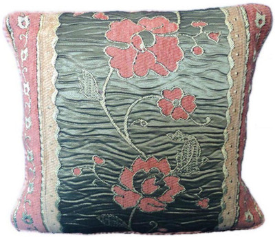 Amita Home Furnishing Floral Cushions Cover(Pack of 5, 31 cm*31 cm, Orange)