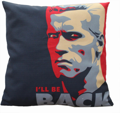 Adishma Printed Cushions Cover(40 cm*40 cm, Black, Red)