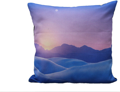 Adishma Printed Cushions Cover(40 cm*40 cm, Blue)