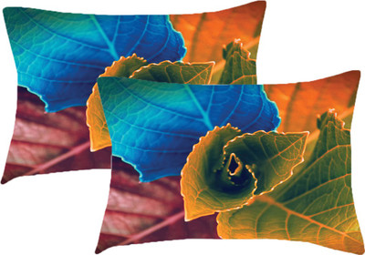 Sleep Nature's Printed Pillows Cover(Pack of 2, 68.58 cm*45.72 cm, Multicolor)