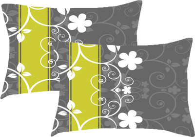 Sleep Nature's Printed Pillows Cover(Pack of 2, 68.58 cm*45.72 cm, Multicolor)