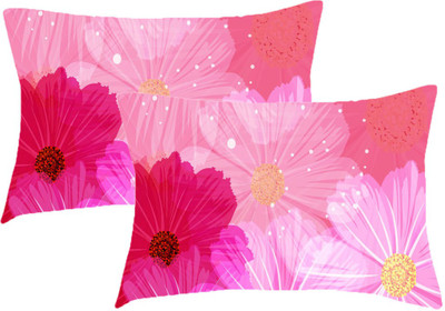 Sleep Nature's Printed Pillows Cover(Pack of 2, 68.58 cm*45.72 cm, Multicolor)