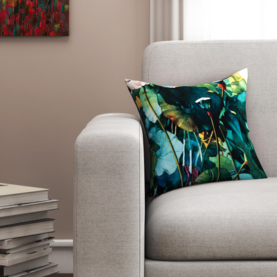 SEJ by Nisha Gupta Floral Cushions Cover(40.64 cm*40.64 cm, Green) 
SEJ by Nisha Gupta Floral Cushions Cover(40.64 cm*40.64 cm, Green)