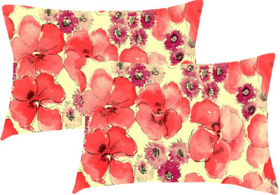 Sleep Nature's Printed Pillows Cover(Pack of 2, 68.58 cm*45.72 cm, Multicolor)