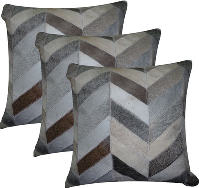 ChicAntique Striped Cushions Cover(Pack of 3, 40 cm*40 cm, Multicolor)