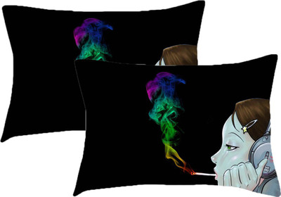 Sleep Nature's Printed Pillows Cover(Pack of 2, 68.58 cm*45.72 cm, Multicolor)