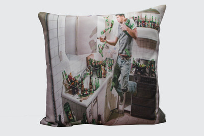 Adishma Printed Cushions Cover(40 cm*40 cm, White, Grey), Grey;white