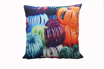 Adishma Printed Cushions Cover(40 cm*40 cm, Multicolor)
