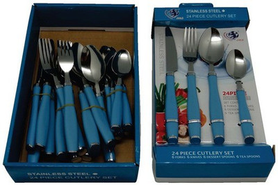 LoveHome JIALE Stainless Steel Cutlery Set(Pack of 24)
