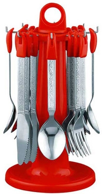 POGO Olive PP Stainless Steel Cutlery Set(Pack of 25)