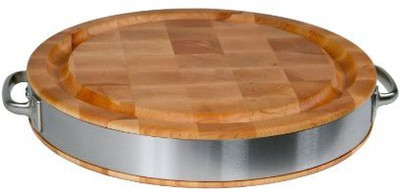 John Boos 15.5Inch Round Maple Reversible Chopping Block With Stainless Steel Band And Handles
John Boos 15.5Inch Round Maple Reversible Chopping Block With Stainless Steel Band And Handles