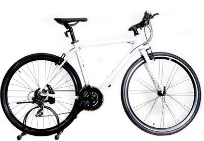 COSMIC Air Hybrid 700c White 28 T Hybrid Cycle/City Bike(21 Gear, White)
