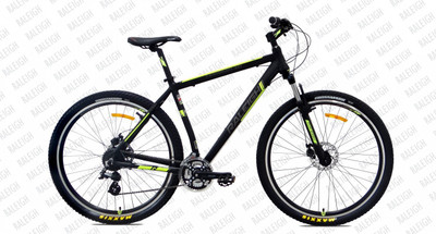 Raleigh Terrain 10 M/S D/Disk 27.5" Black/Green 26 T Mountain/Hardtail Cycle(24 Gear, Green)
Raleigh Terrain 10 M/S D/Disk 27.5" Black/Green 26 T Mountain/Hardtail Cycle(24 Gear, Green)