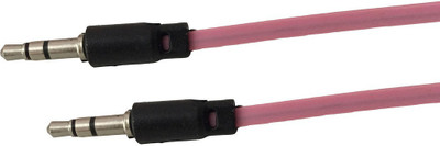Storite 3.5mm Male to Male Flat Stereo Audio - 1M AUX Cable(Mobile, Laptop, Tablet, Mp3, Gaming Device, Pink)
Storite 3.5mm Male to Male Flat Stereo Audio - 1M AUX Cable(Mobile, Laptop, Tablet, Mp3, Gaming Device, Pink)