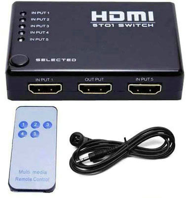 jinali HDMI Screen Switcher 1X3 HDMI Cable(Compatible with Switch, Over 1x3, Black)
jinali HDMI Screen Switcher 1X3 HDMI Cable(Compatible with Switch, Over 1x3, Black)