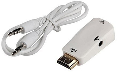 Shrih SH - 01831 HDMI to VGA With Audio Converter HDMI Cable(Compatible with Mobile, Laptop, Tablet, Mp3, Gaming Device, White)
Shrih SH - 01831 HDMI to VGA With Audio Converter HDMI Cable(Compatible with Mobile, Laptop, Tablet, Mp3, Gaming Device, White)