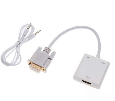Smart Tech VGA Male to HDTV Female with Audio HDMI Cable(Compatible with HDTV, Ble-Ray, Set Top Box, White)
Smart Tech VGA Male to HDTV Female with Audio HDMI Cable(Compatible with HDTV, Ble-Ray, Set Top Box, White)