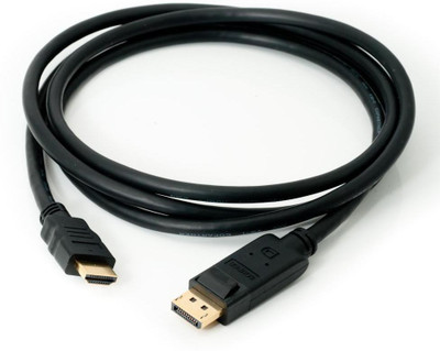 TechGear 1.8m Displayport To HDMI Cable(Compatible with LCD TV / Monitor / Projector, Black)
TechGear 1.8m Displayport To HDMI Cable(Compatible with LCD TV / Monitor / Projector, Black)