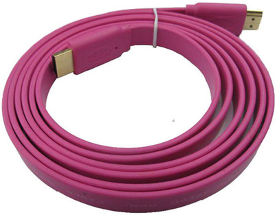 Speed HDMI Male To HDMI Male 1.4 V Flat HDMI Cable(Compatible with Mobile, Laptop, Tablet, Mp3, Gaming Device, Pink)
Speed HDMI Male To HDMI Male 1.4 V Flat HDMI Cable(Compatible with Mobile, Laptop, Tablet, Mp3, Gaming Device, Pink)