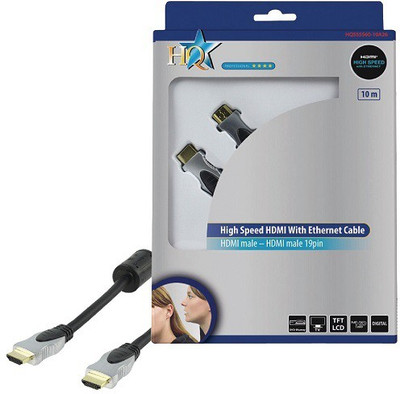Hq HQSS5560-10A26 HDMI Cable(Compatible with Dvd, Blu-Ray, Lcd, Led Plasma, Dark Grey)
Hq HQSS5560-10A26 HDMI Cable(Compatible with Dvd, Blu-Ray, Lcd, Led Plasma, Dark Grey)
