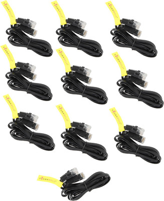 Signaweld 10 Units of RJ45 CAT6 Flat Ethernet Network LAN 1.5 Meter Patch Cable(Compatible with Mobile, Laptop, Tablet, Mp3, Gaming Device, Black)
Signaweld 10 Units of RJ45 CAT6 Flat Ethernet Network LAN 1.5 Meter Patch Cable(Compatible with Mobile, Laptop, Tablet, Mp3, Gaming Device, Black)