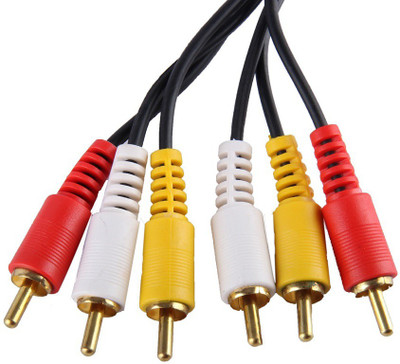 Indiashopers TV-out Cable 3 RCA Gold Plated Audio Video(Black, Yellow & White, For Home Theater)
Indiashopers TV-out Cable 3 RCA Gold Plated Audio Video(Black, Yellow & White, For Home Theater)