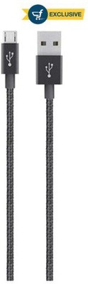 Belkin F2CU021bt04-BLK Micro USB Cable(Metallic Black, Sync and Charge Cable)
Belkin F2CU021bt04-BLK Micro USB Cable(Metallic Black, Sync and Charge Cable)