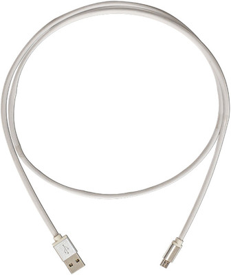 Trost Universal White Fish Net(1 Mtr) Micro USB Cable(White)
