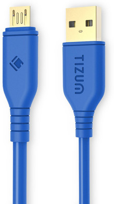 TIZUM Gold Plated (4 Feet/ 1.2 Meters) - Quick Charge 2.4 Amp, High Speed & Data Sync USB Cable(Blue)
TIZUM Gold Plated (4 Feet/ 1.2 Meters) - Quick Charge 2.4 Amp, High Speed & Data Sync USB Cable(Blue)