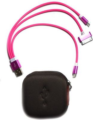 SmartPower 3-in-1 USB USB Cable(Pink)