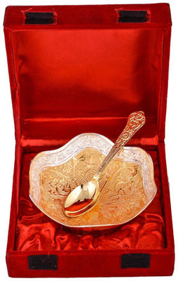 Ellegent Gold plated Leaf Design Hancraved Bowl and Spoon Gold Plated Decorative Platter(Gold, Pack of 2)
Ellegent Gold plated Leaf Design Hancraved Bowl and Spoon Gold Plated Decorative Platter(Gold, Pack of 2)