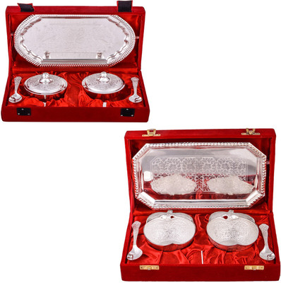 G S Museum Supari Set with Spoon and 2 Appel Bowl With Spoon and Tray Bowl Spoon Tray Serving Set
G S Museum Supari Set with Spoon and 2 Appel Bowl With Spoon and Tray Bowl Spoon Tray Serving Set