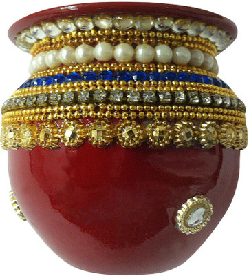 Suman Creations Steel Decorative Platter(Red)
Suman Creations Steel Decorative Platter(Red)