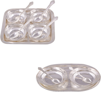 G S Museum 4 Square Bowl with Spoon and Tray and 2 6" Bowl with Spoon and Tray Bowl Spoon Tray Serving Set
G S Museum 4 Square Bowl with Spoon and Tray and 2 6" Bowl with Spoon and Tray Bowl Spoon Tray Serving Set