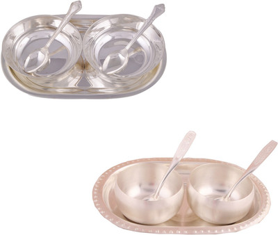 G S Museum 2 5" Bowl with Spoon and Tray and 3" Met Finish 2 Bowl Set with Oval Tray Bowl Spoon Tray Serving Set
G S Museum 2 5" Bowl with Spoon and Tray and 3" Met Finish 2 Bowl Set with Oval Tray Bowl Spoon Tray Serving Set
