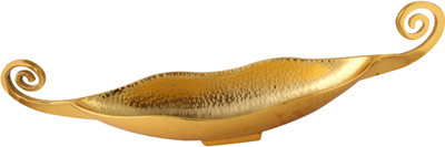 Giftadia Fruit Tray-BR040 Aluminium Decorative Platter(Gold)