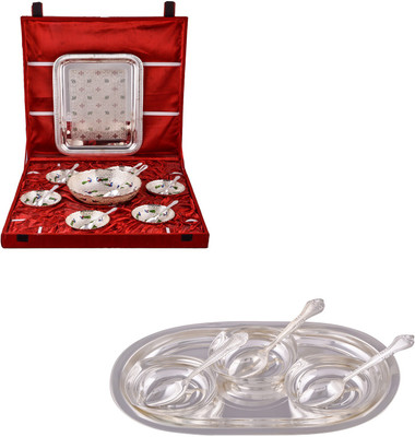 G S Museum Pudding Set and 3 Square Bowl with Spoon and Tray Bowl Spoon Tray Serving Set(Pack of 22)
G S Museum Pudding Set and 3 Square Bowl with Spoon and Tray Bowl Spoon Tray Serving Set(Pack of 22)