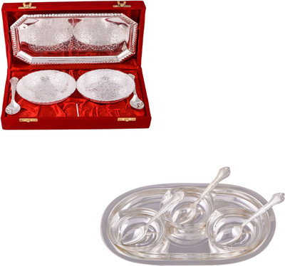 G S Museum 2 Mor Bowl with Spoon and Tray and 3 Square Bowl with Spoon and Tray Bowl Spoon Tray Serving Set
G S Museum 2 Mor Bowl with Spoon and Tray and 3 Square Bowl with Spoon and Tray Bowl Spoon Tray Serving Set