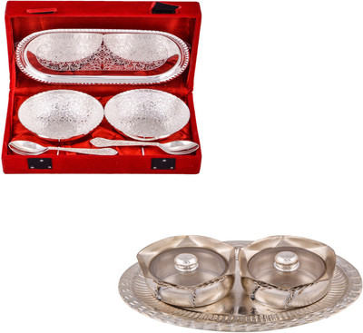 G S Museum 2 Flower Bowl with Spoon and Tray and 2 Small Tai Loti Set Bowl Spoon Tray Serving Set
G S Museum 2 Flower Bowl with Spoon and Tray and 2 Small Tai Loti Set Bowl Spoon Tray Serving Set