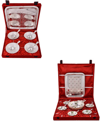 G S Museum 4 Mor Bowl with Spoon and Tray and Pudding Set Bowl Spoon Tray Serving Set(Pack of 24)
G S Museum 4 Mor Bowl with Spoon and Tray and Pudding Set Bowl Spoon Tray Serving Set(Pack of 24)